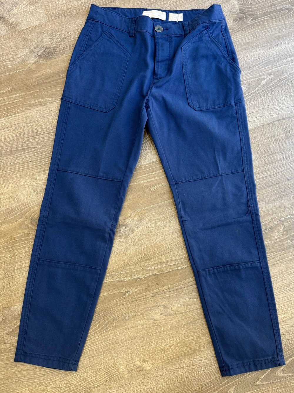 Heihei Blue Utility Inspired Crop Pant